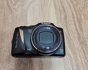 Canon Powershot SX130 IS 12.1MP Digital Camera - Black - Etsy