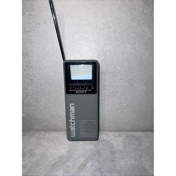 Vintage Sony Watchman FD-10A B&W Handheld TV Vhf/uhf Antenna