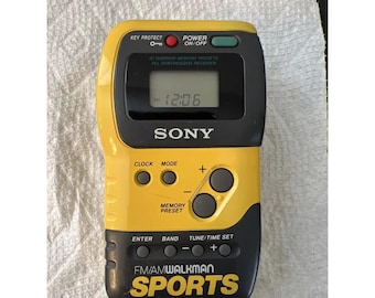 Sony SRF-M70 Walkman Sports FM/AM Radio Yellow