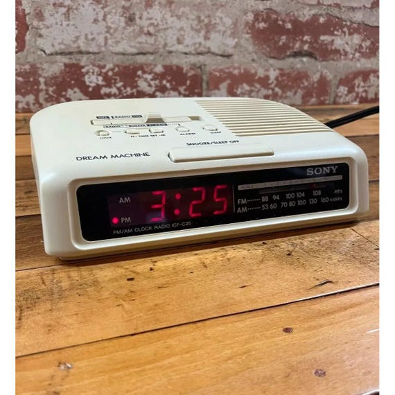 Sony ICF-C25 Dream Machine AM/FM Clock Radio Alarm - Etsy