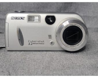 Sony DSC-P52 Cyber-shot 3.2MP Digital Camera - Silver - Etsy