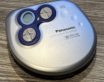 Reproductor de CD portátil Panasonic SL-SX280 Anti-Skip probado y funcionando. ¡GENIAL!