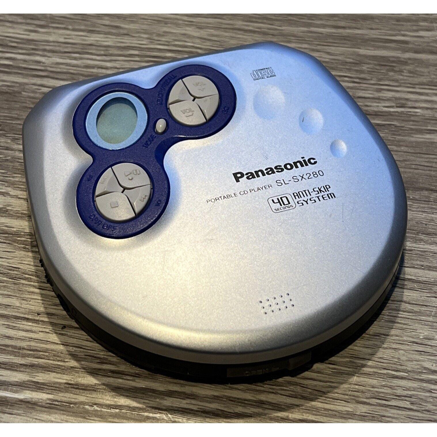 Panasonic Portable CD Player SL-SX280 Anti-skip Tested and Working