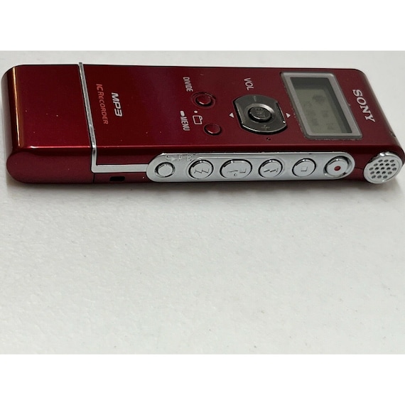 Sony Digital Stereo Voice MP3 Recorder ICD-UX71 Hours Red - Etsy