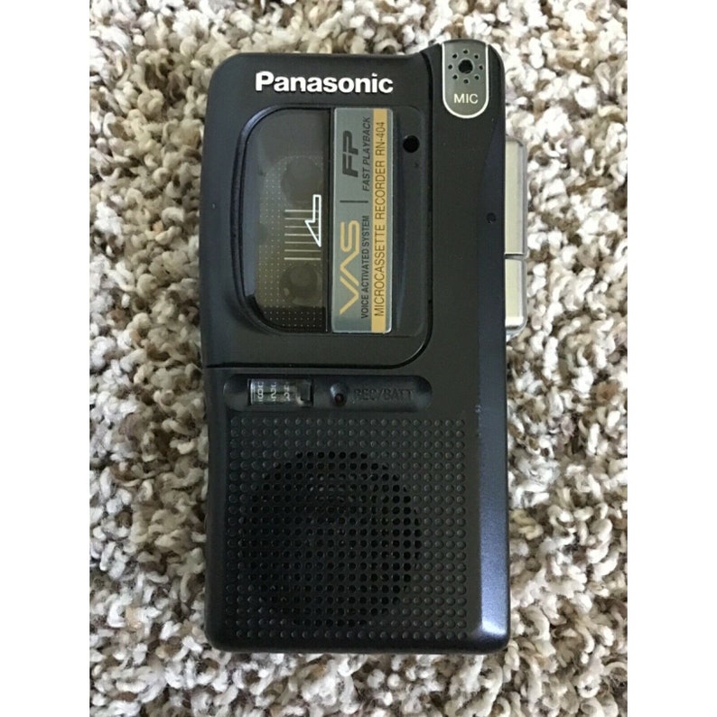 Panasonic Microcassette Recorder RN404 VAS Voice Activated Voice