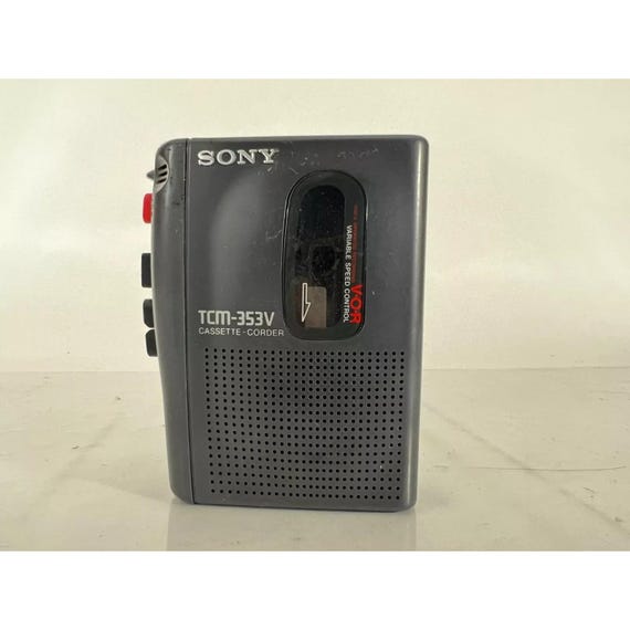 Walkman Sony TCM-313 - Noir - Vintage Années 1980 - K7 Audio - Occasion Fonctionnel