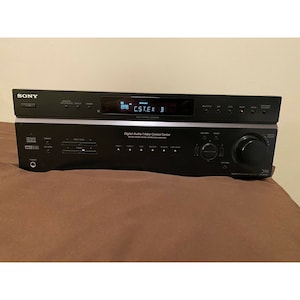 Receptor estéreo Sony Str-DE597 AM FM de 6.1 canais de áudio/vídeo para home theater
