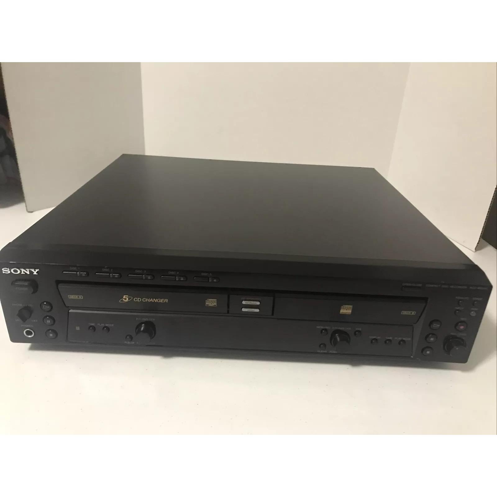 【完動・準美品】CDレコーダー　SONY 　RCD-W500C Sony RCD-W500C 5-Disc CD Player and Recorder – High-Quality CD