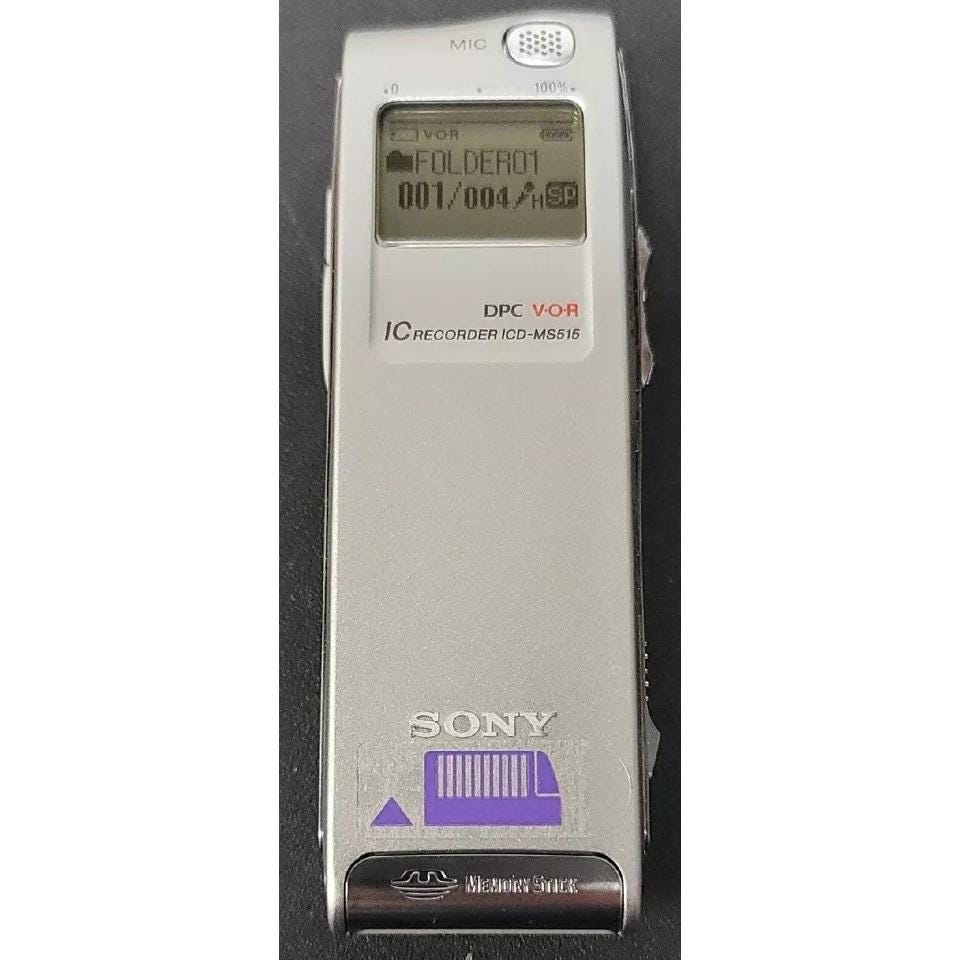 SONY ICレコーダー ICD-MS515 SONY ICD-MS515 Portable Digital Voice IC Recorder - Etsy
