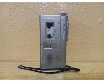 VINTAGE Sony M-635VK Clear Voice Plus VOR Microcassette-Corder Recorder Works