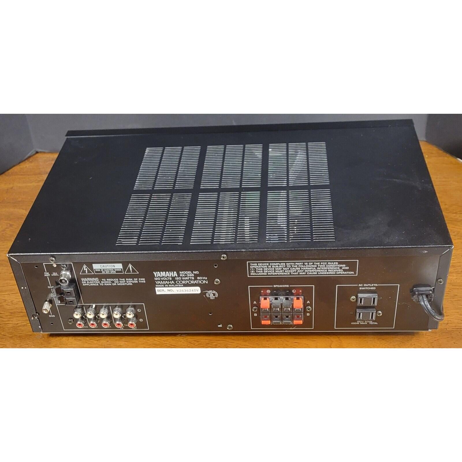 Yamaha RX-385 120 Volts Natural Sound Stereo Receiver - Etsy
