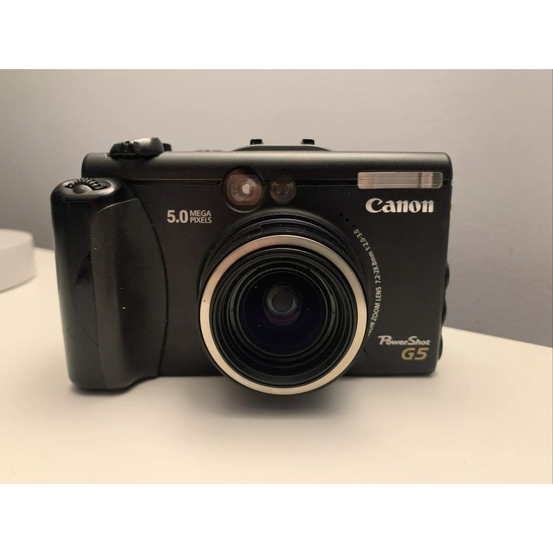 Canon PowerShot G5 5.0メガピクセル Canon Powershot G5 PC-1049 Black 5 Mega Pixels Digital