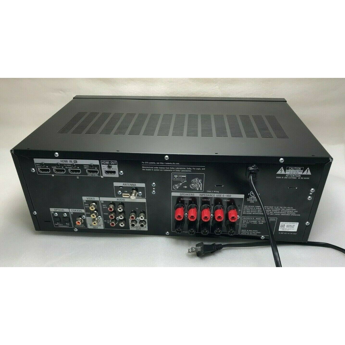 Sony STRDH550 5.2 Channel 4K AV Receiver Etsy
