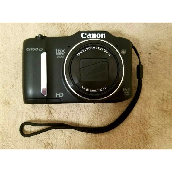 deugd Slot commentator Canon PowerShot SX160 IS 16.0MP Digital Camera Black - Etsy 日本