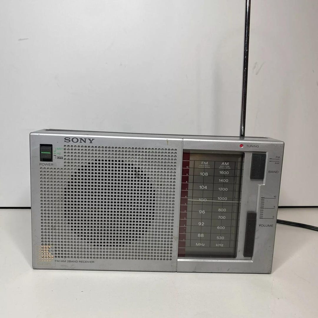 Sony ICF-710W FM/AM 2 Band Portable Radio Powered - Etsy