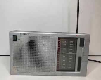 Sony ICF-710W FM/AM 2 Band Portable Radio Powered