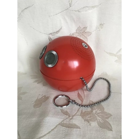 PANAPET 70 赤 Panasonic Panapet 70 Round Orange Red Ball Transistor AM