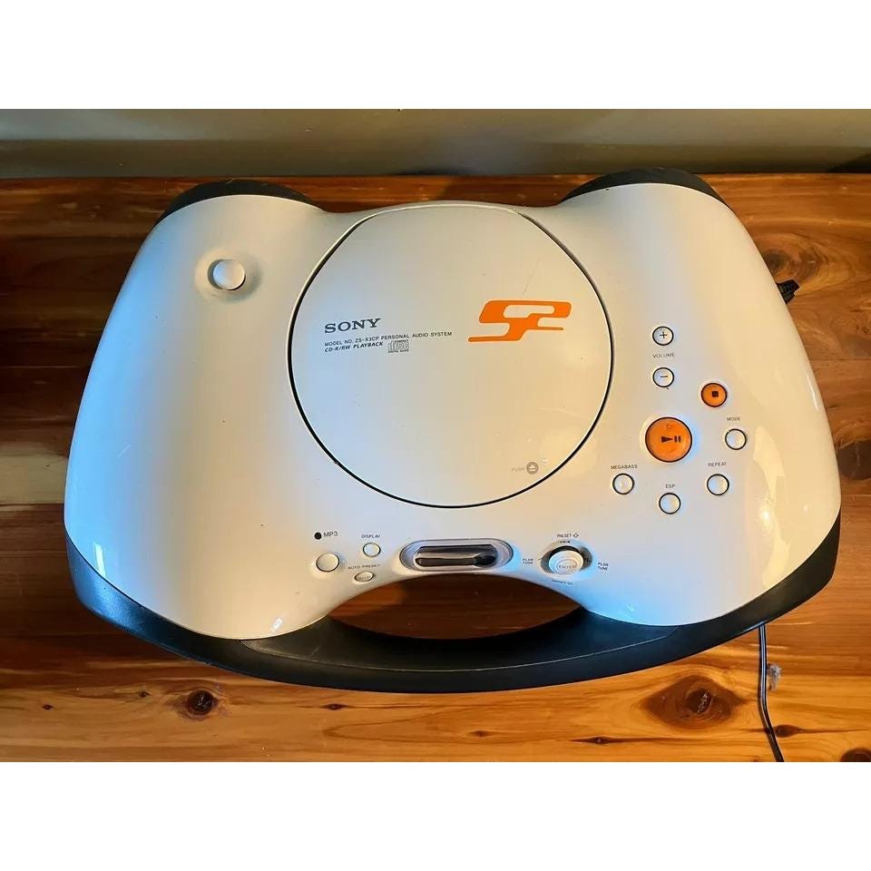 Sony ZS-X3CP Cd-r/rw MP3 AM/FM Portable Boombox Audio System