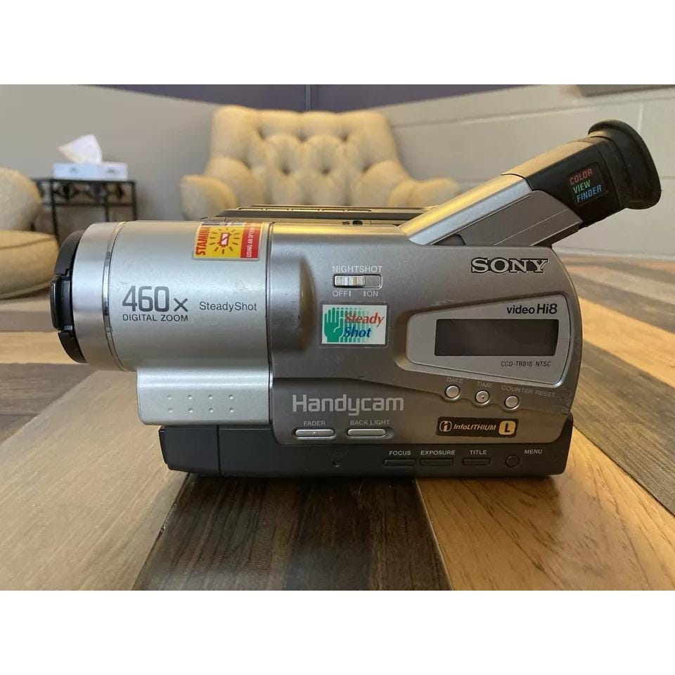 Sony CCD-TR818 Handycam NTSC Hi8 Camcorder Video Camera - Etsy Sony CCD-TR818 Handycam NTSC Hi8 Camcorder Video Camera - Etsy