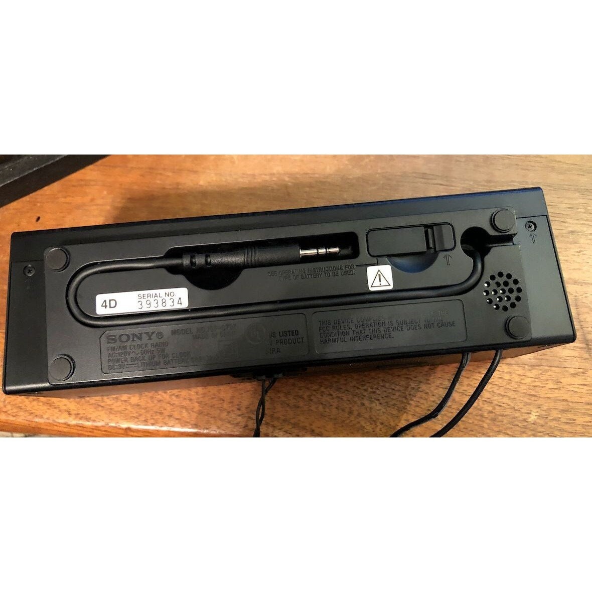 Sony Dream Machine ICFC707 AM/FM Clock Radio W/ Temp & Nature Sounds