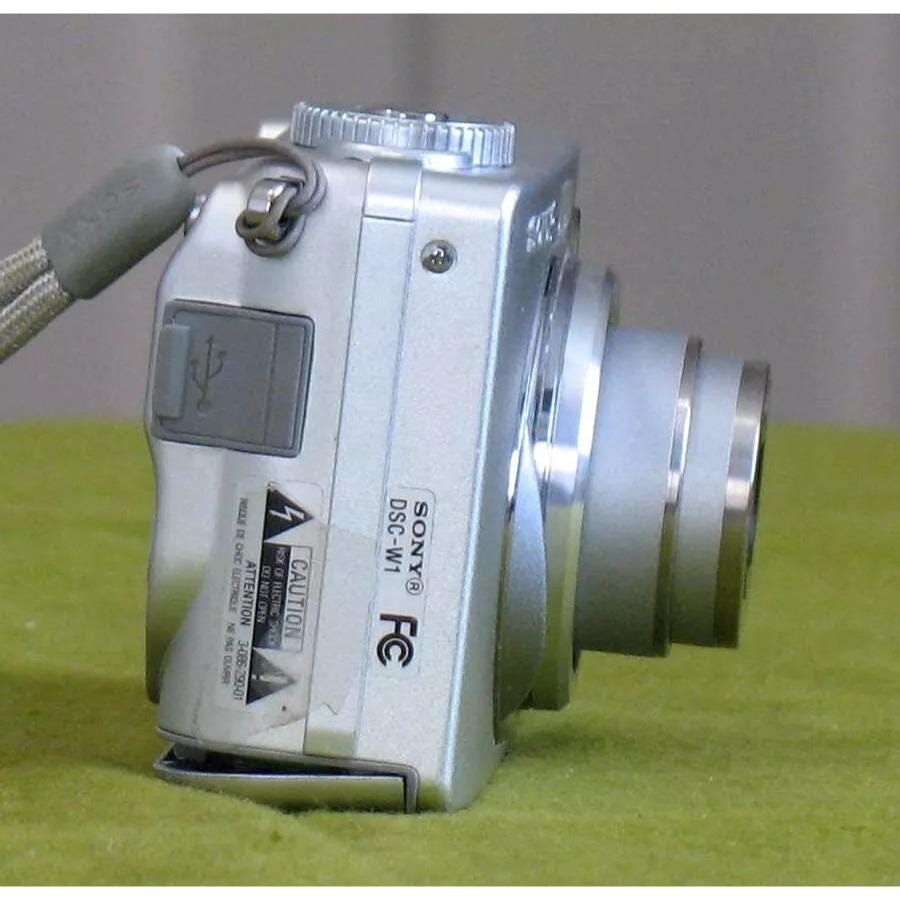 Sony Cyber-shot DSC-W1 5.1MP Digital Camera Silver Camera Only