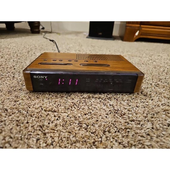 Sony ICF-C400 Dream Machine Dual Alarm Clock Radio Wood Grain - Etsy