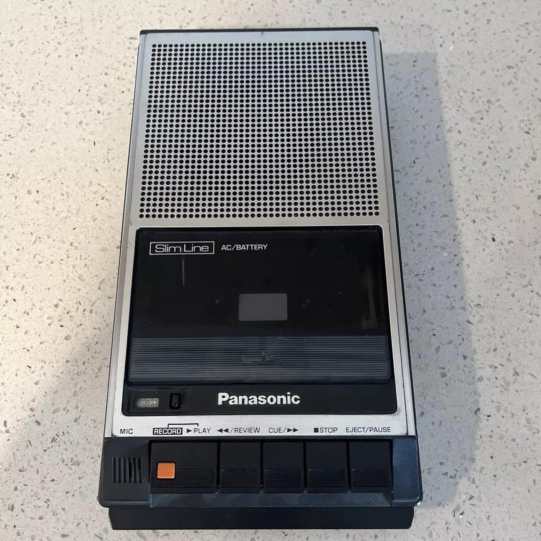 Walkman Panasonic RQ-SX21 Vintage - Lecteur Cassette Portable - Argent - Fonctionne - Neuf Courroie