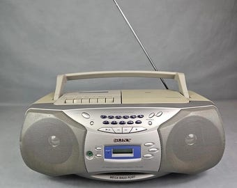 Sony CFD-S26 Stereo CD Player Am/Fm Radio Cassette-Corder Boombox Tested