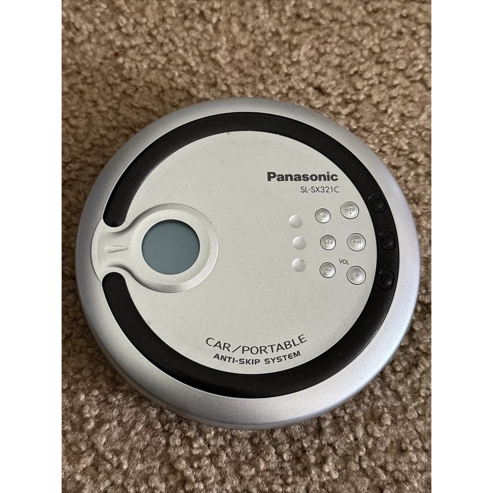 Panasonic Portable Car CD Player Anti-skip Protection SL-SX321C