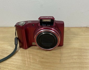 オリンパス SZ14 デジタルカメラ - レッド 14MP 光学ズーム 24