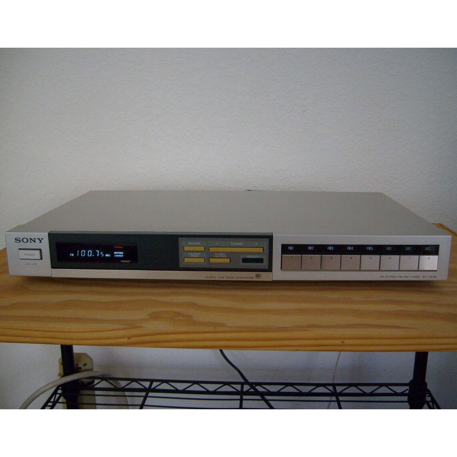 ビンテージ ソニー ST-JX44 FM ステレオ FM/AM チューナー
