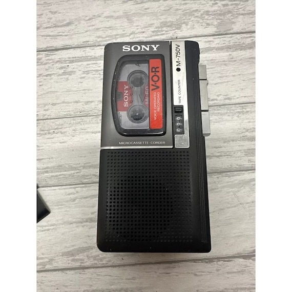 Magnétophone Microcassette Sony M-7 Vintage – Pour Pièces (Ne Fonctionne Pas)