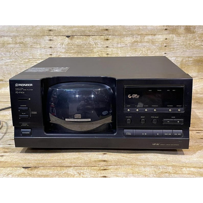 Round Disc Player Pioneer PD-F906 File Type Compact Disc Player Holder Storage NO Remote ...