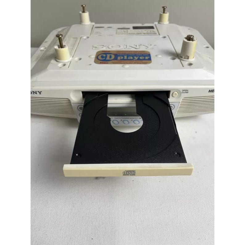 Sony ICF-CD533 Under Cabinet Counter Kitchen Clock Radio AM Fm CD ...