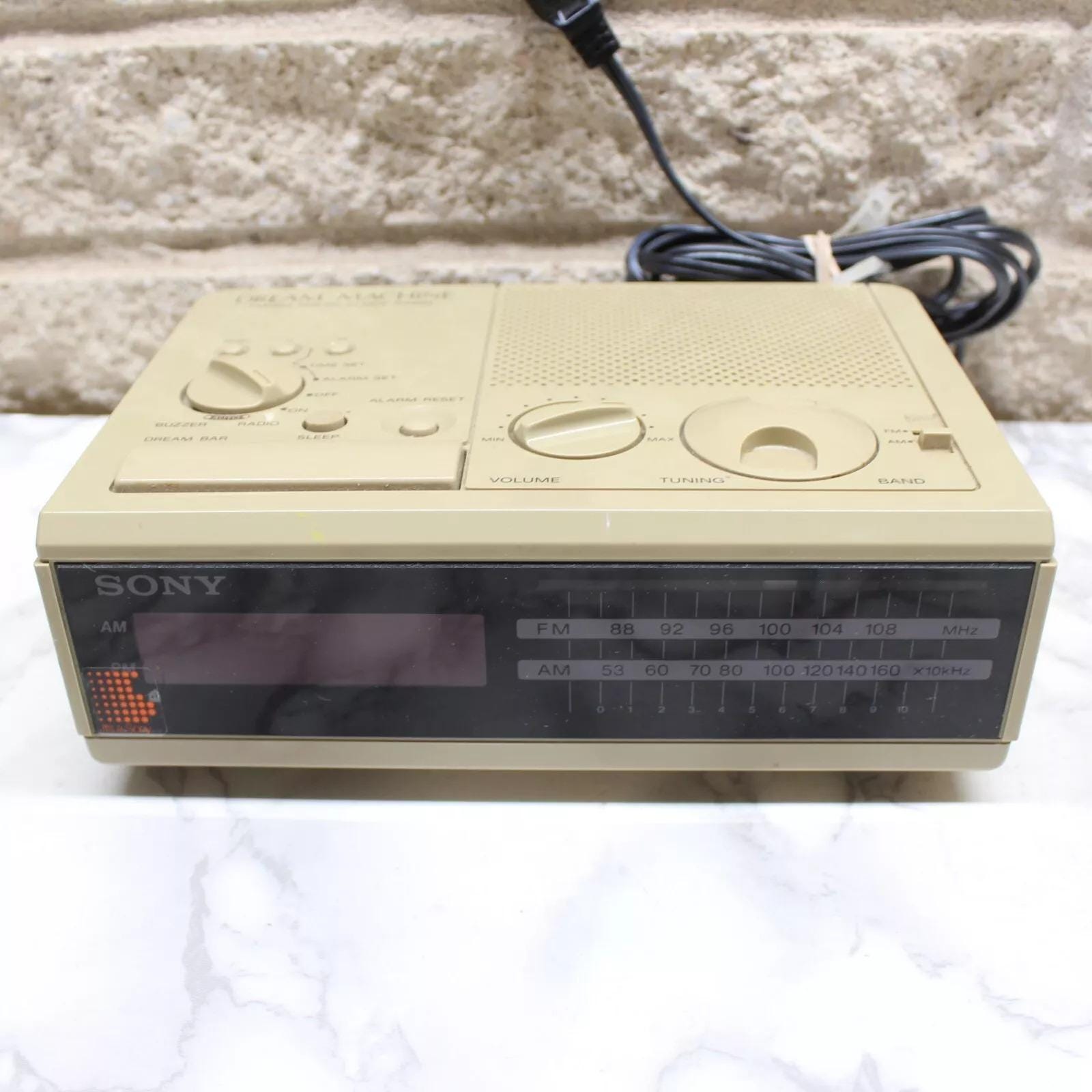 Sony ICF-C2W Dream Machine FM/AM Digital Alarm Clock Radio - Etsy