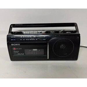 Vintage Sony CFM-130 Cassette Tape Radio Recorder