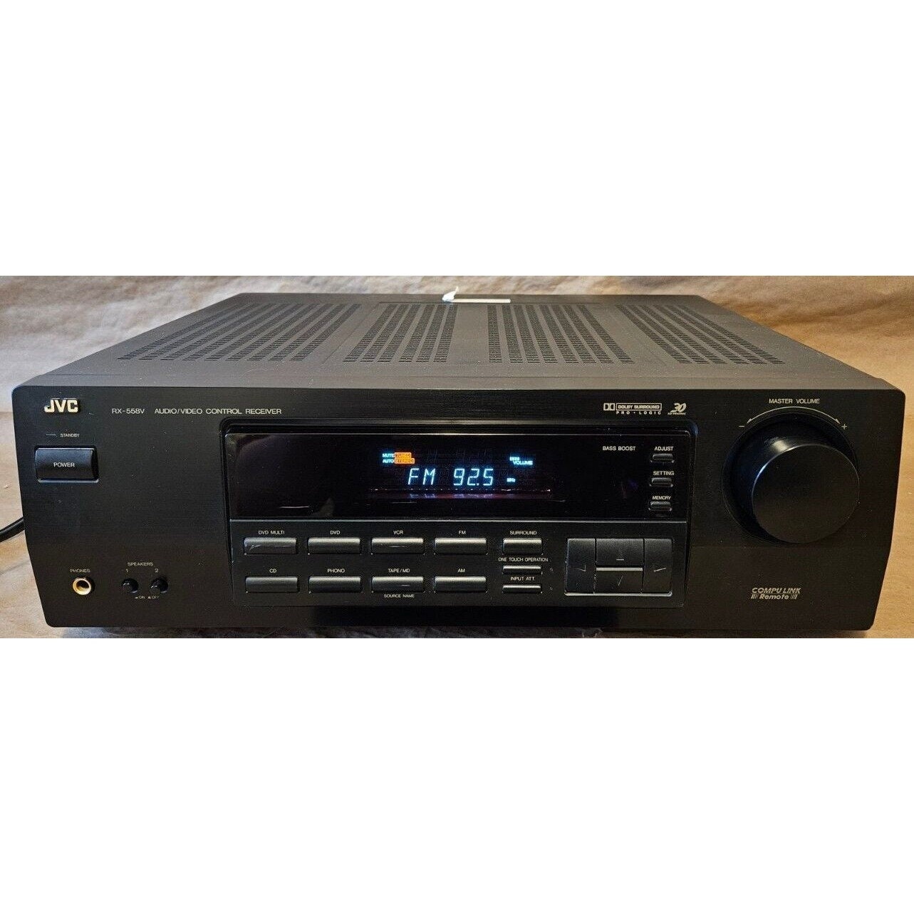 JVC RX-558V Dolby Pro Logic Surround Stereo Receiver NO Remote - Etsy
