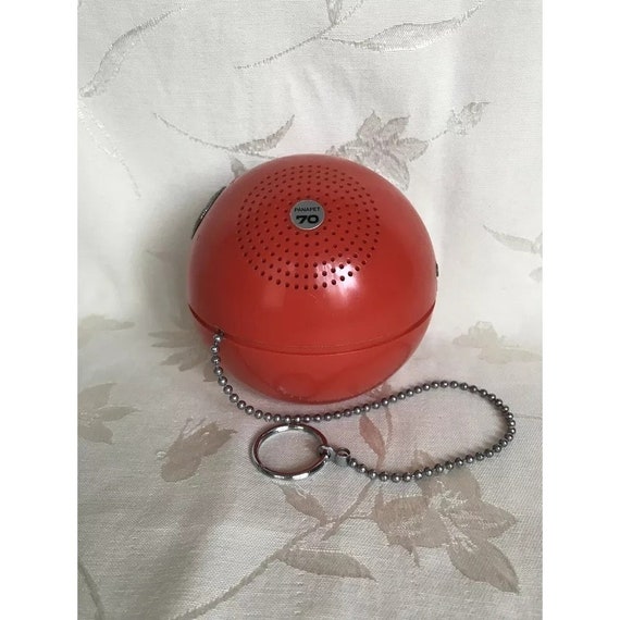 PANAPET 70 赤 VTG Panasonic Panapet 70 Round Red Ball Transistor AM Radio