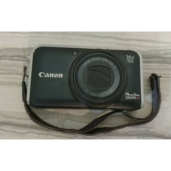 Canon SX210 IS 14.1MP Digital Camera Black - Etsy