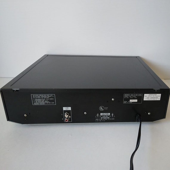 Sony CDP-C250Z 5 Disc Carousel CD Changer-1999-no Remote-tested