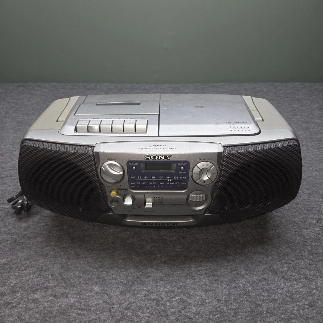 Sony CFD-V17 Am/fm Radio CD Cassette Recorder Boombox Mega Bass - Etsy
