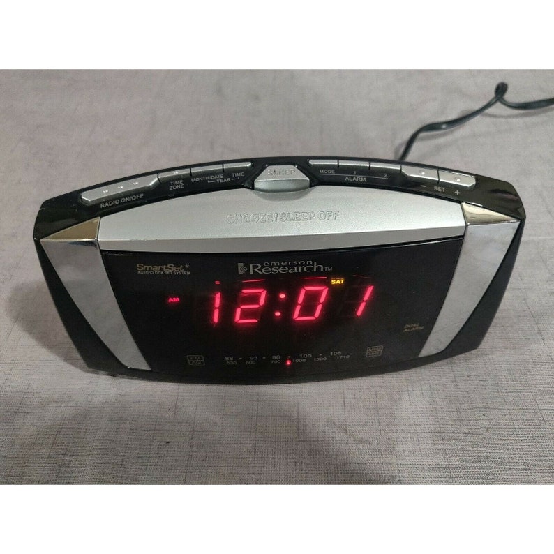 Emerson Research Alarm Clock Model CKS5055B Etsy
