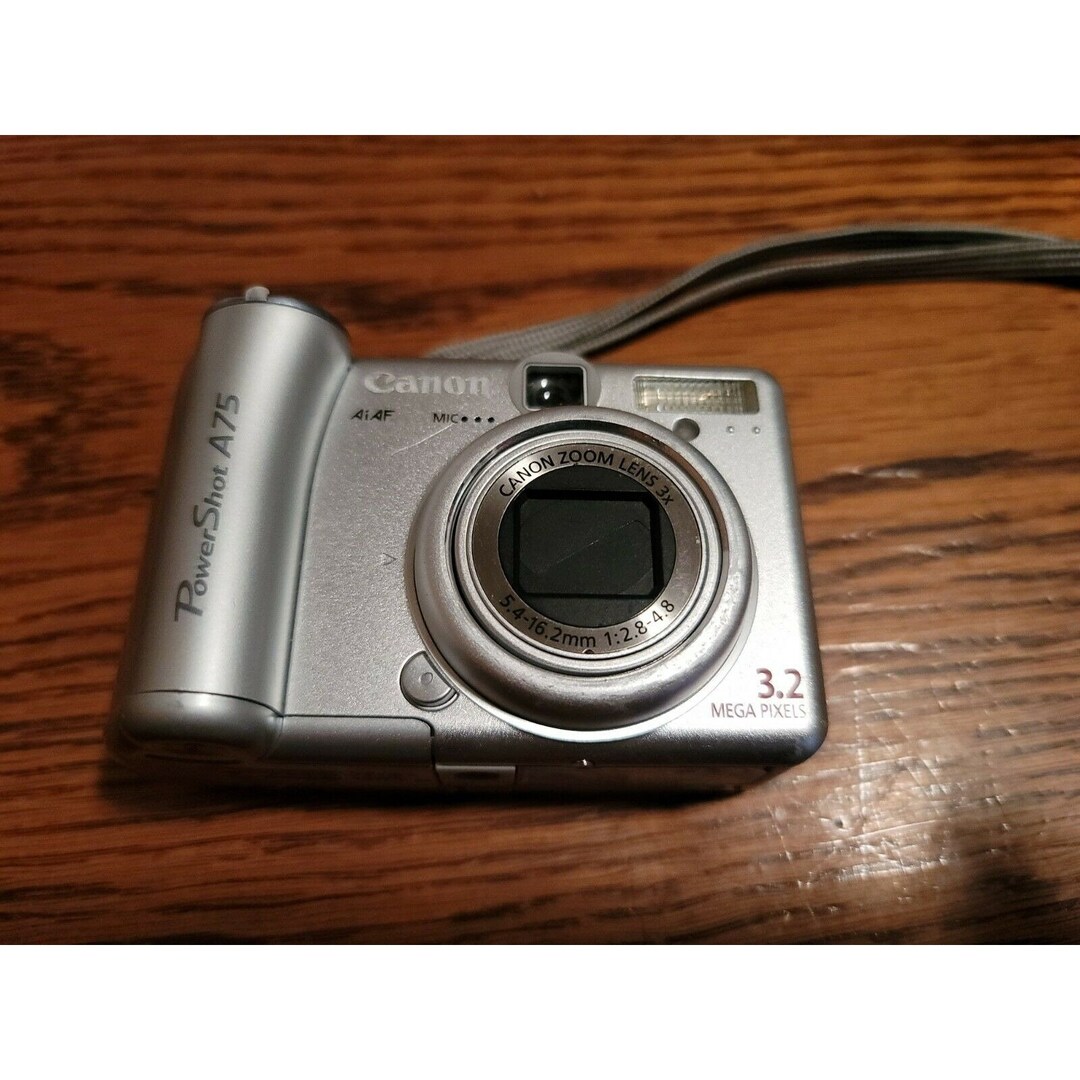 Canon Powershot A75 3.2MP Digital Camera Silver Etsy