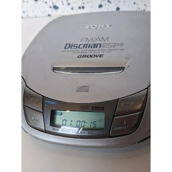 Sony D-F411 Discman Portable CD Player W/ AM/FM Radio - Tested
