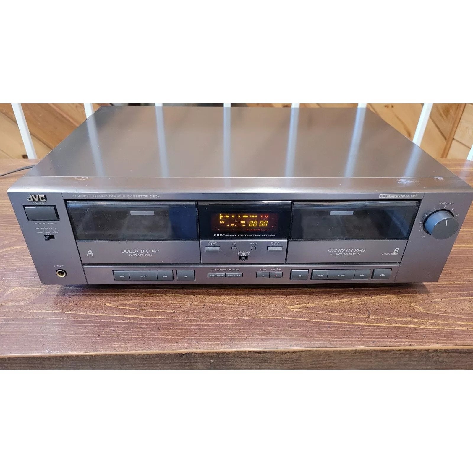 JVC TD-W207 Stereo Double Cassette Deck Synchro Dubbing Player