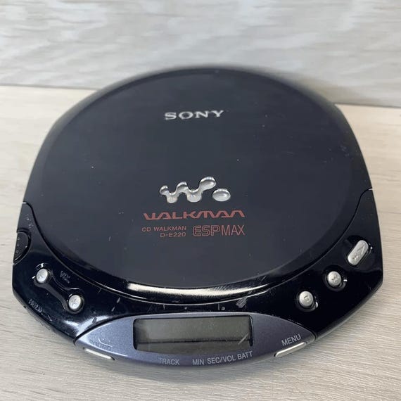Sony CD Walkman D-E220 ESPMAX Dark Blue Tested & Working