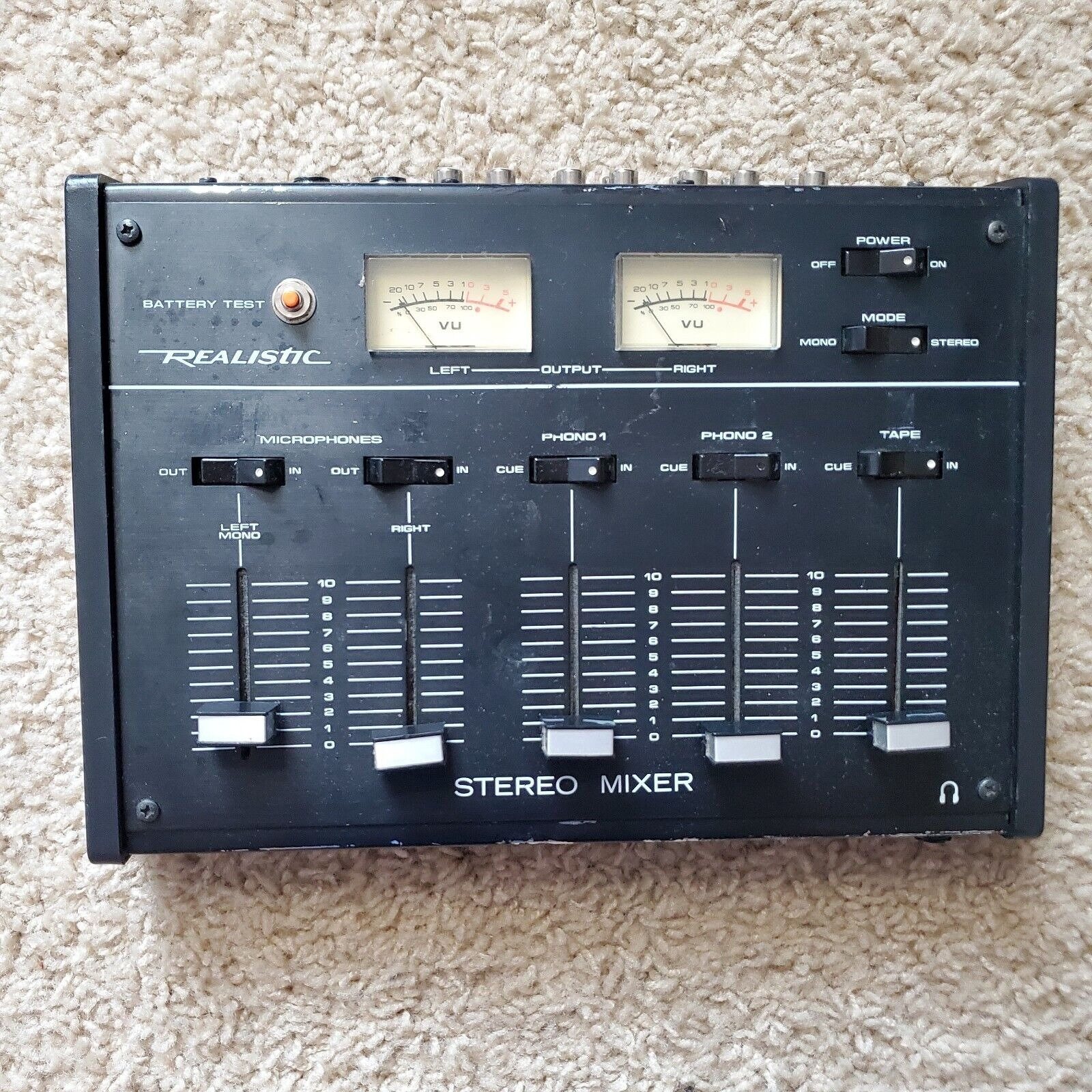 【USA】REALISTIC STEREO MIXER model 32 動作品 USA】REALISTIC STEREO MIXER model 32 動作品