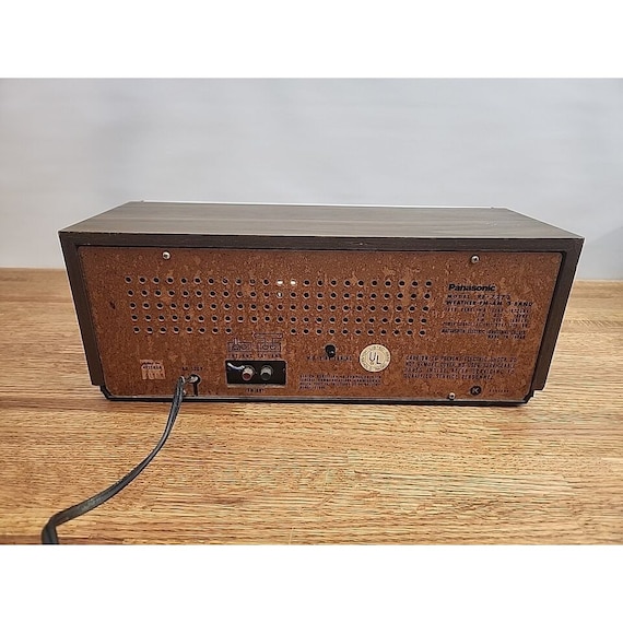 Vintage 1970'S Panasonic RE-7273 Wood Veneer Table Radio AM Fm