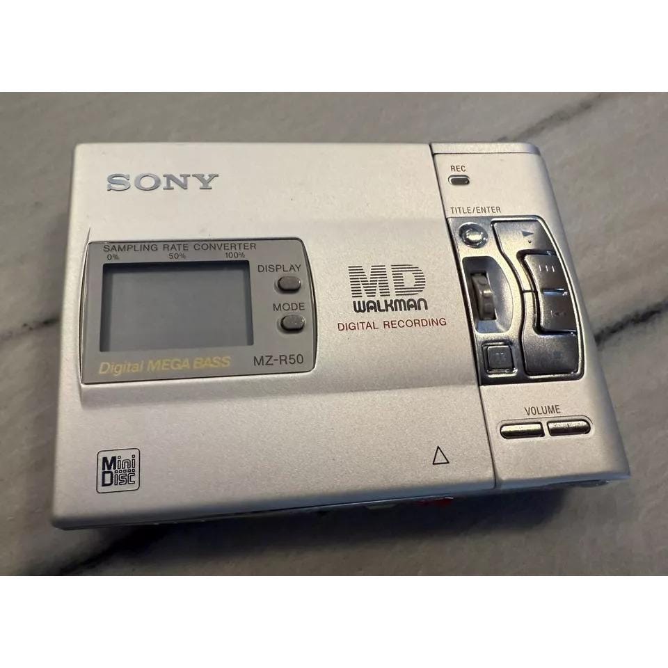 Sony MZ-R50 Digital Recorder Mini Disc MD Walkman - Etsy