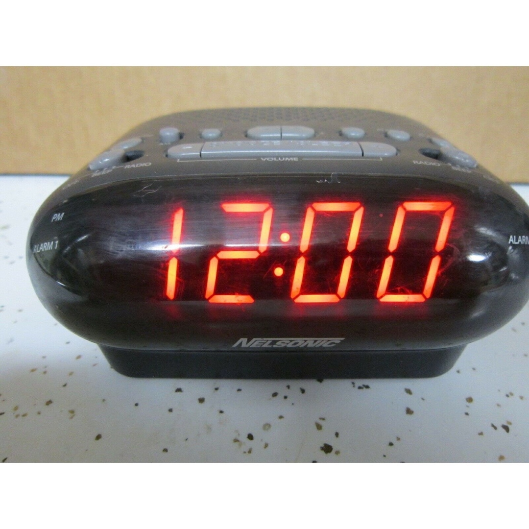 Nelsonic AM/FM Digital Tuning Clock Radio, NLC695 Etsy